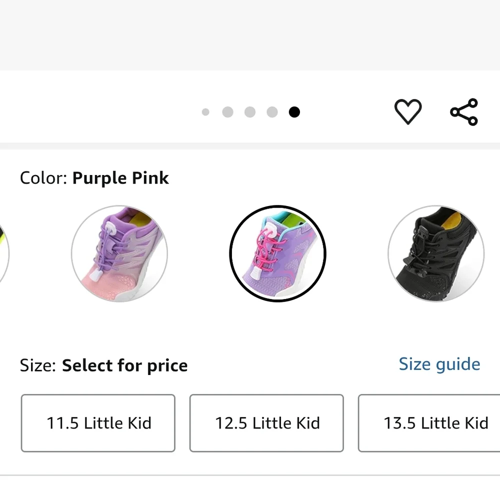 Kids Purple Athletic Shoes